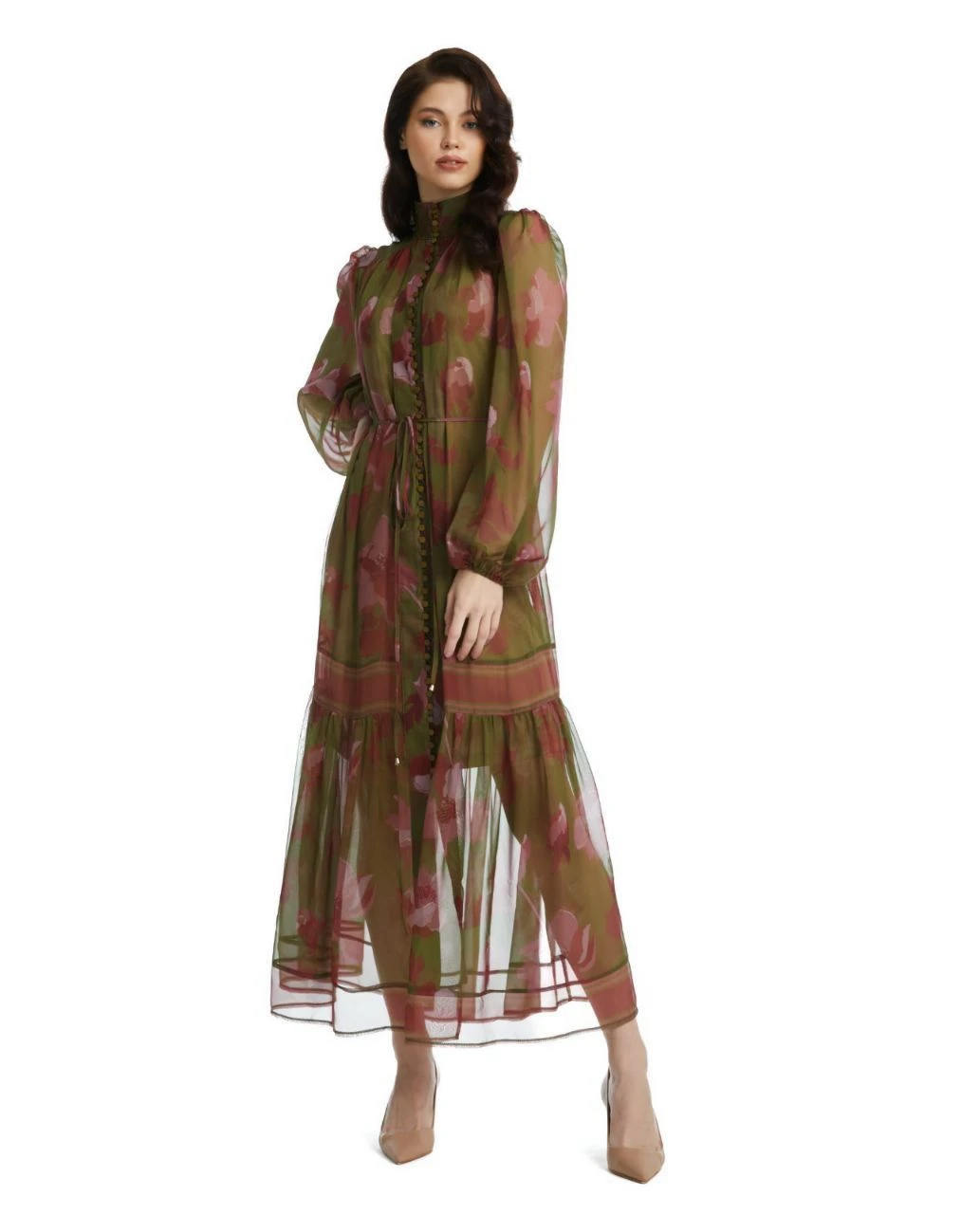 Button-Down Long Sleeve Dress