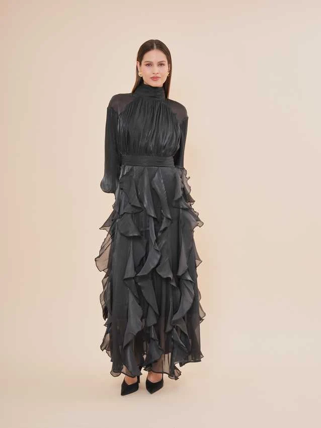 Stylish Black organza Dress