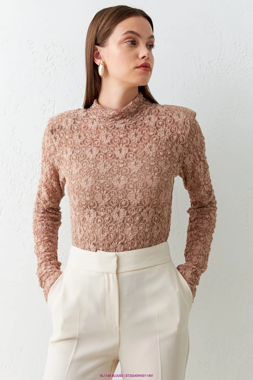 Long sleeve Lace Blouse